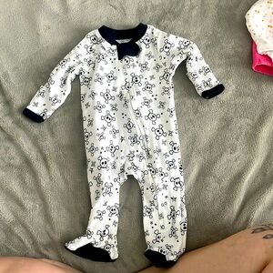 0-3m skull onesie